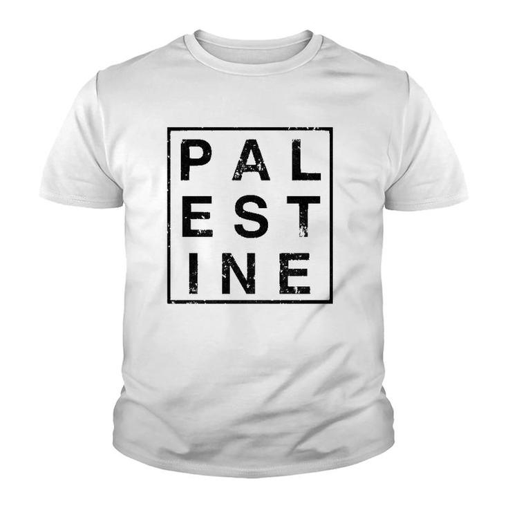 Palestine Distressed Halloween Christmas Funny Cool  Youth T-shirt