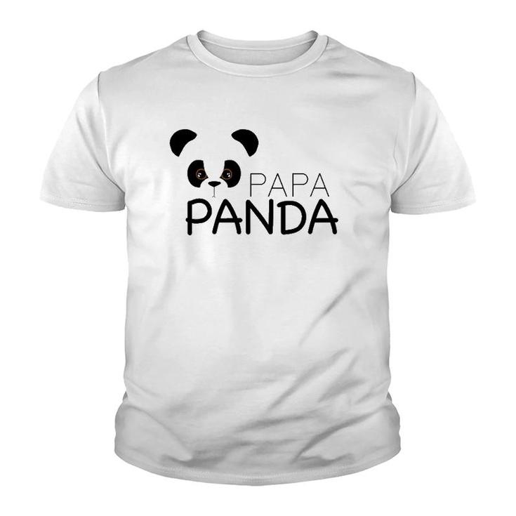 Papa Panda Panda Lover Proud Daddy Gift Youth T-shirt