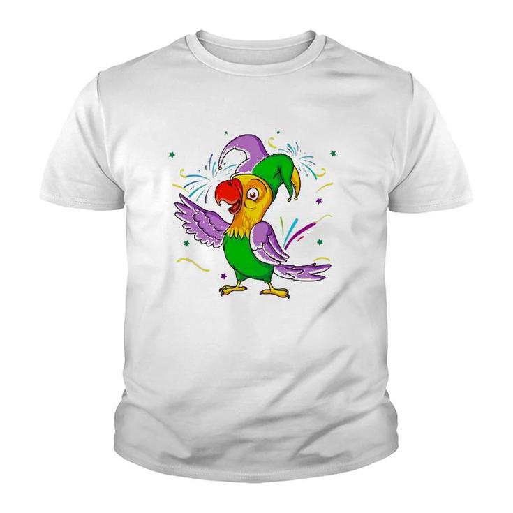 Parrot Mardi Gras Carnival Parade Bird Lover Costume Youth T-shirt