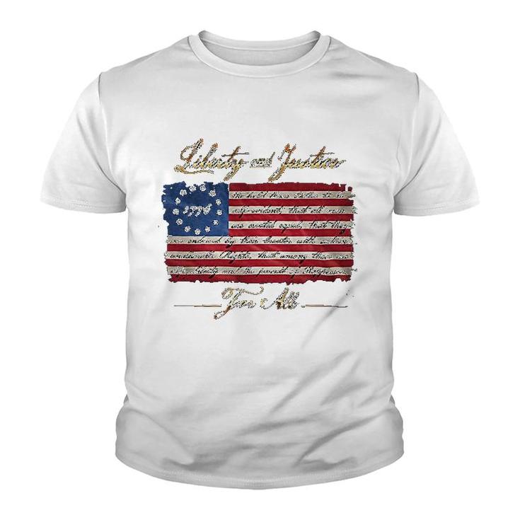 Patriotic Patriotic 1776 Betsy Ross Youth T-shirt