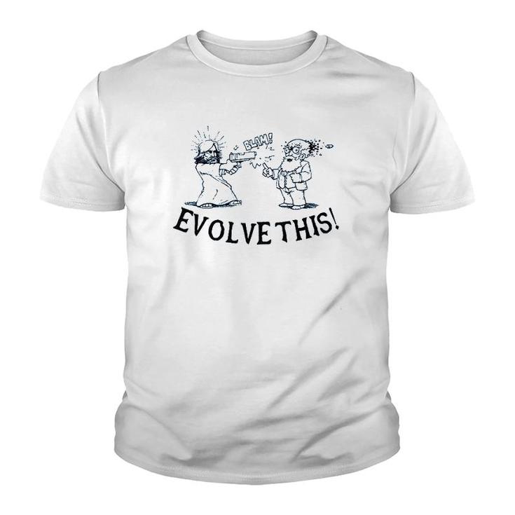 Paul Evolve This Jesus Vs Darwin Youth T-shirt