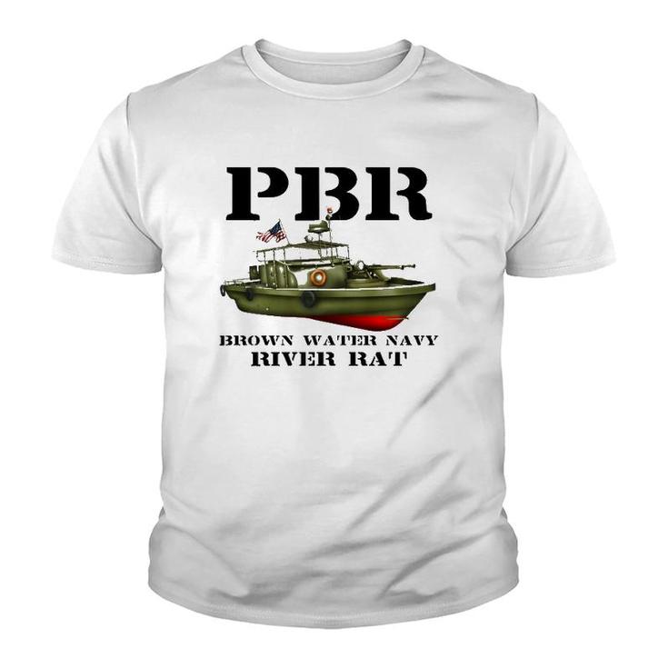 Pbr Brown Water Navy  Youth T-shirt