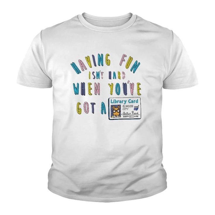 Pbs's Arthur Library Card Men's And Women's Youth T-shirt