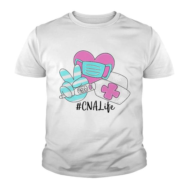 Peace Love Nursing Cna Youth T-shirt