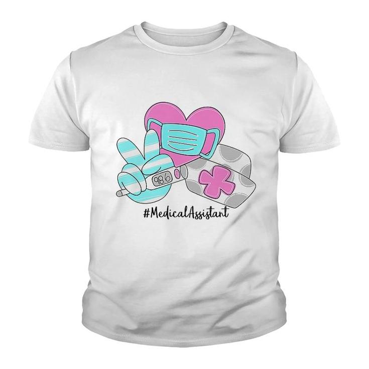 Peace Love Nursing Medical Assistant Youth T-shirt