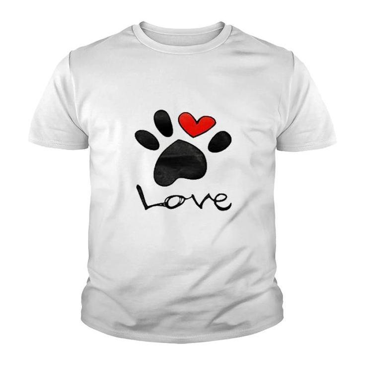 Pet Paw Loves Youth T-shirt