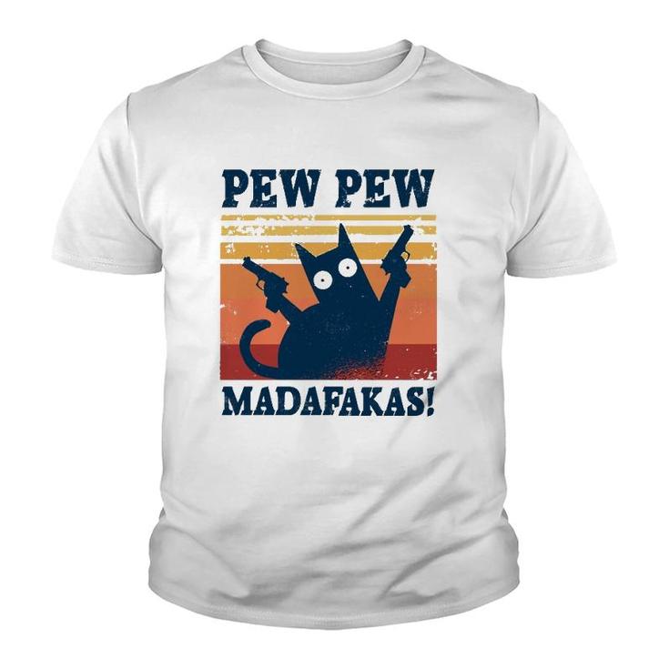 Pew Madafakas  Cats Tops Summer Dresses Pyjamas Pew Cat Youth T-shirt