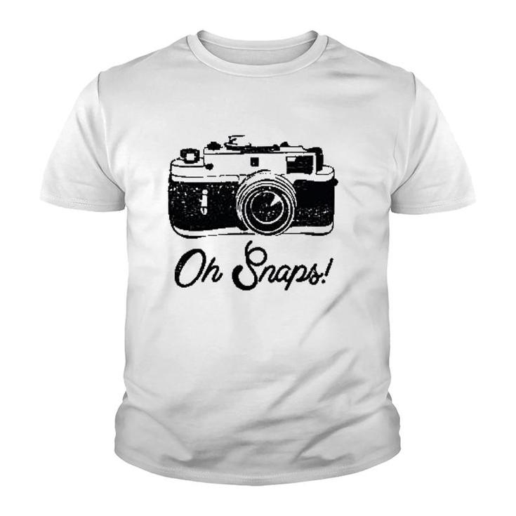 Photography Camera Themed Youth T-shirt