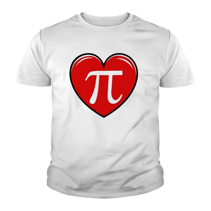 Pi Day 3 14 Heart Pocket Funny Math Teacher Youth T-shirt