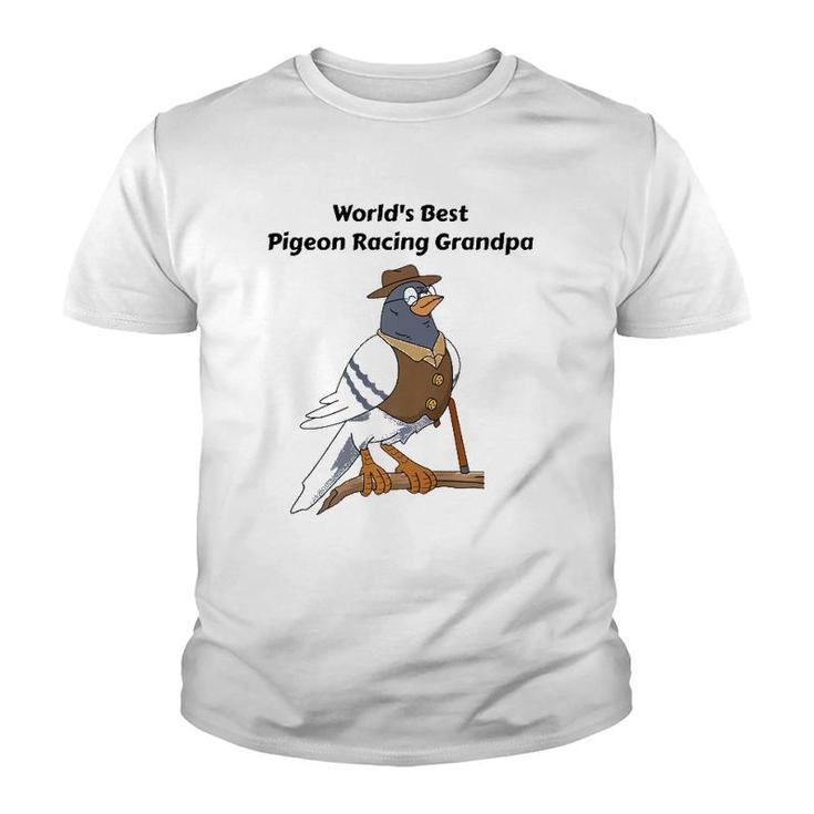 Pigeon Racing Gifts Men Grandpa Father's Day Pigeon Racing Youth T-shirt