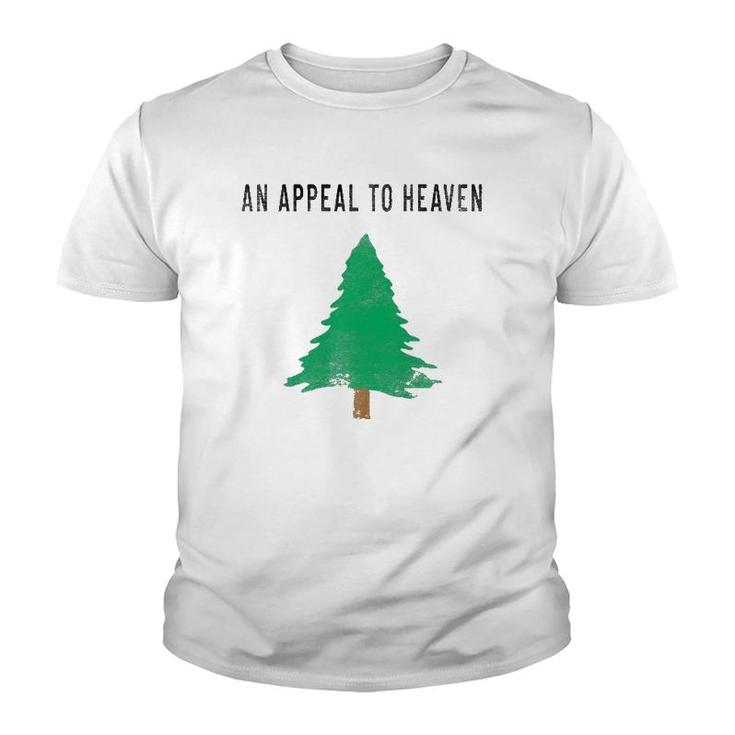 Pine Tree Flag An Appeal To Heaven Big Style American Usa  Youth T-shirt