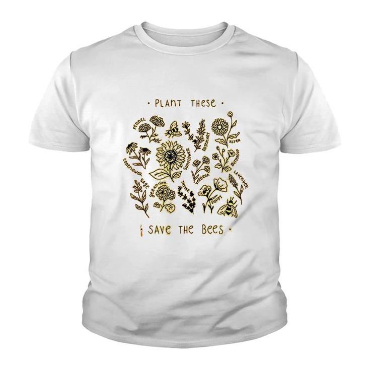 Plant These Save The Bees Youth T-shirt