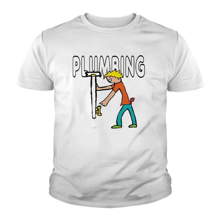 Plumber Plumbing Plumber Worker  Youth T-shirt