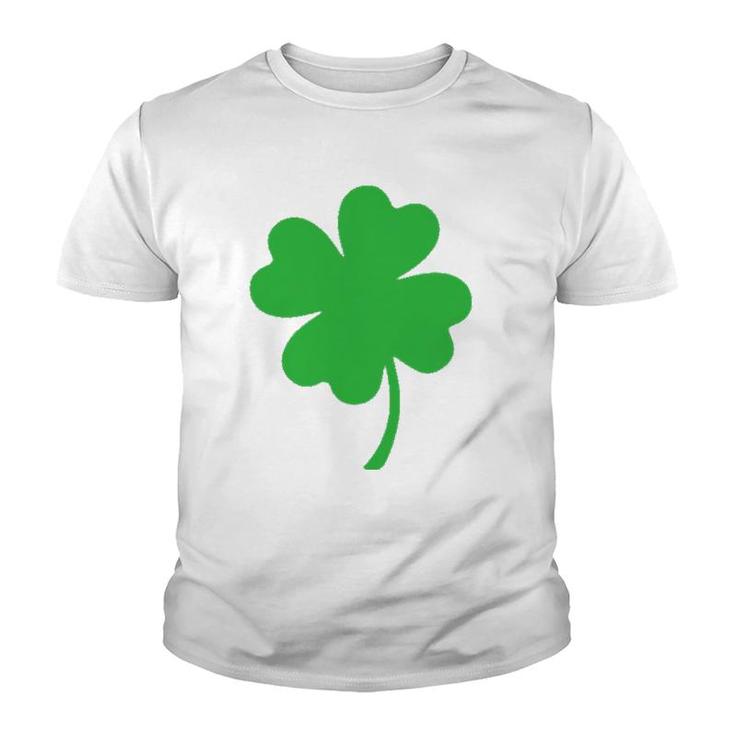 Pocket Size Clover Leaf Shamrock St Patricks Day Youth T-shirt