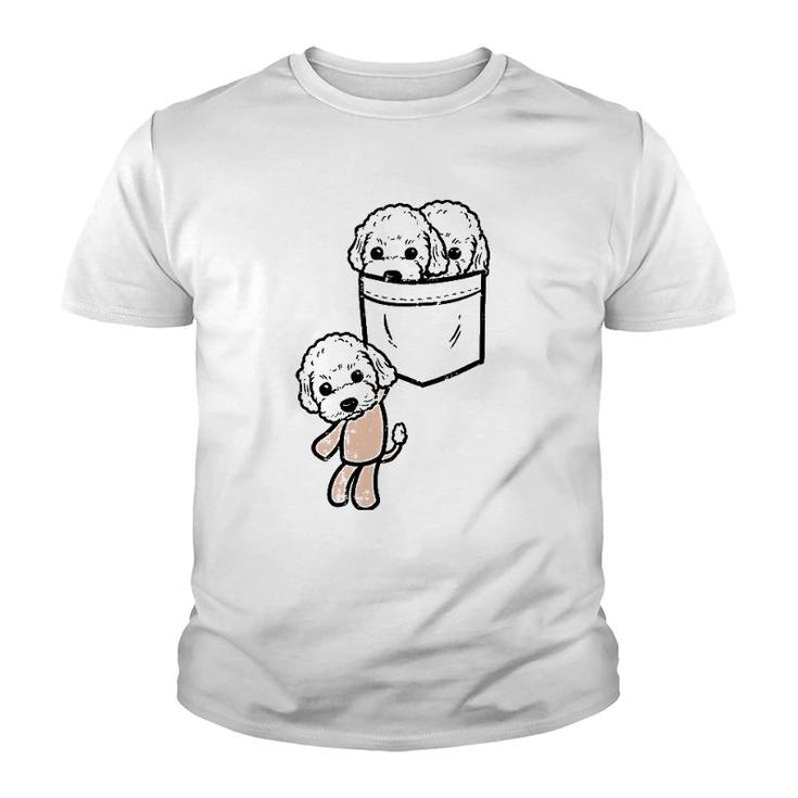 Poodles In Your Pocket Cute Animal Pet Dog Lover Owner Gift Youth T-shirt