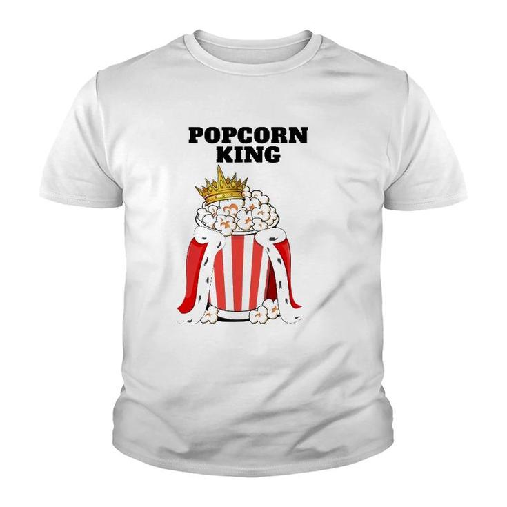 Popcorn King Mens Popcorn Lover  Cute Popcorn Youth T-shirt