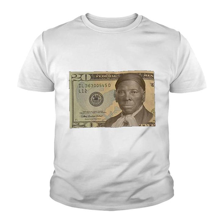 Popular Juneteenth Harriet Tubman 20 Dollar Bill Youth T-shirt