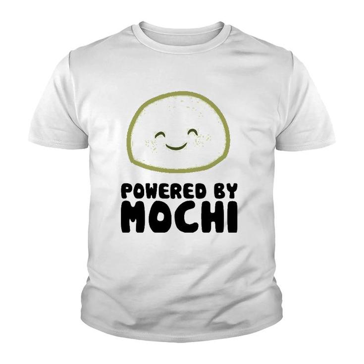 Powered By Mochi Japanese Mochi Lover Gift  Youth T-shirt