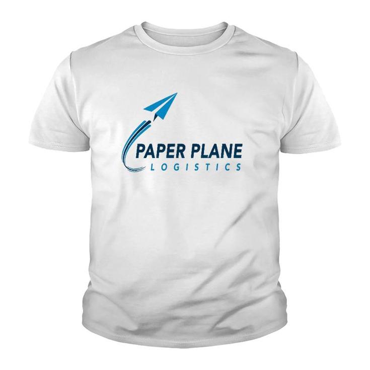 Ppln Fly High Paper Plane Logistics Youth T-shirt