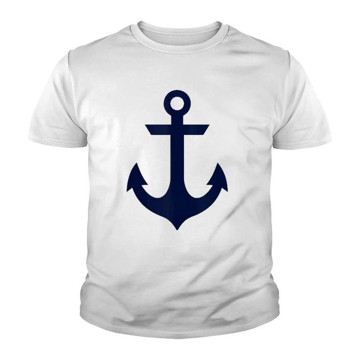 Preppy Nautical Anchor S For Women Boaters Tank Top Youth T-shirt