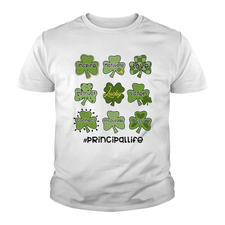 Principal Lucky Shamrock Patricks Day Youth T-shirt