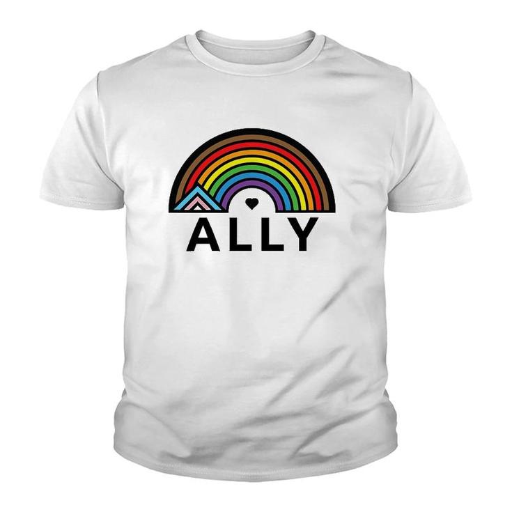 Progressive Ally Pride Vintage Youth T-shirt