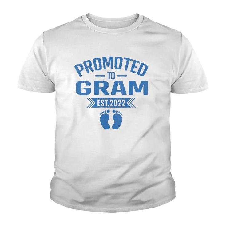 Promoted To Gram Est 2022 Mothers Day Grandma Gift For Women Youth T-shirt