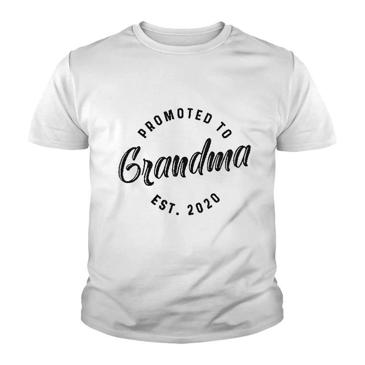 Promoted To Grandma Est 2020 Youth T-shirt