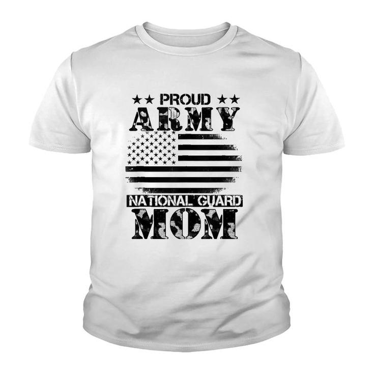 Proud Army National Guard Mom Usa Mother's Day Military  Youth T-shirt