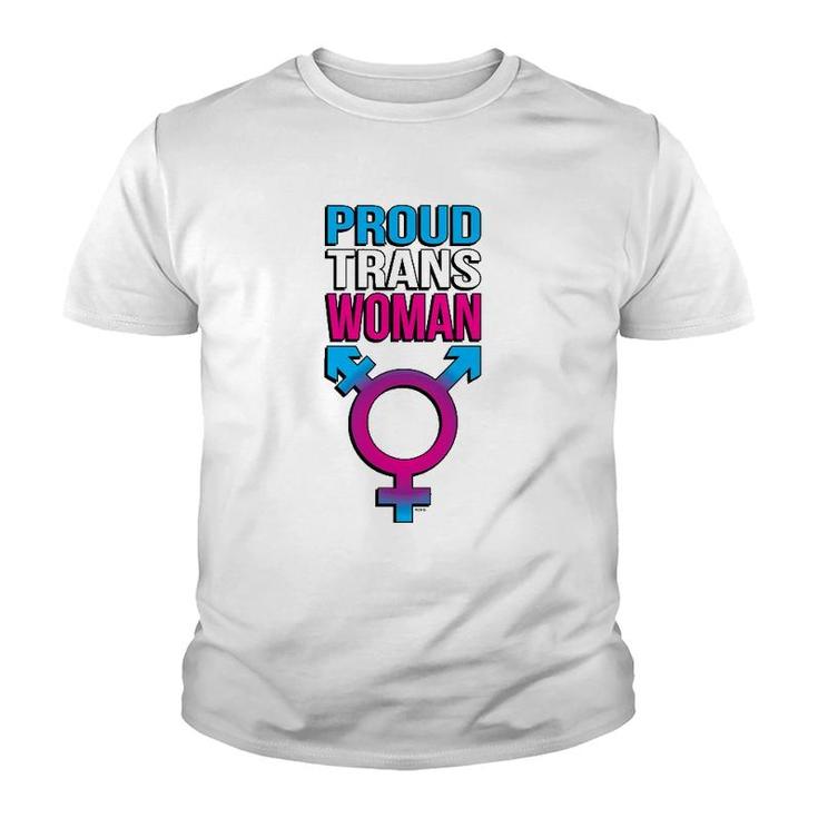 Proud Trans Woman Transgender Pride Youth T-shirt