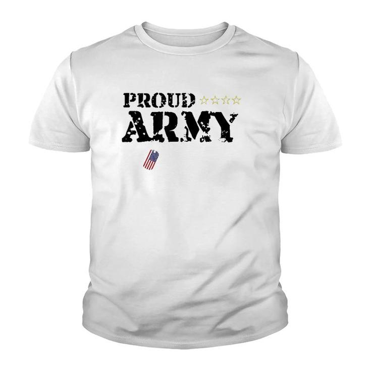 Proud US Army Mother American Military Family Mom Gift Youth T-shirt