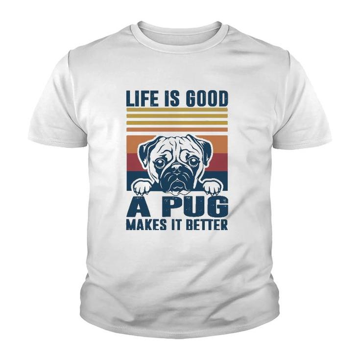Pug Gifts For Pug Lovers Pug Mom Pug Dad Pug Dog Youth T-shirt