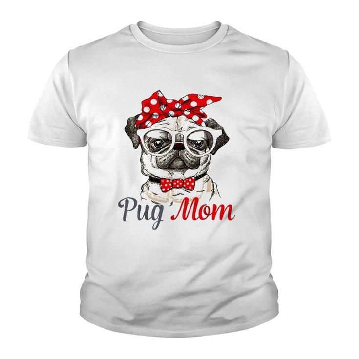 Pug Mom Mother's Day Funny Pug Mother's Day Youth T-shirt
