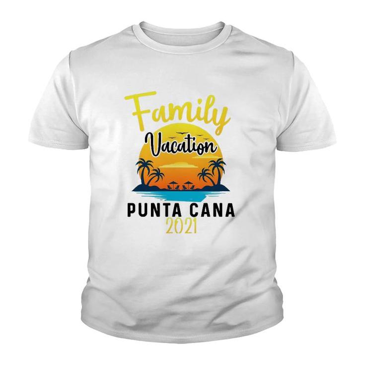 Punta Cana Family Vacation 2021 Matching Dominican Republic Youth T-shirt