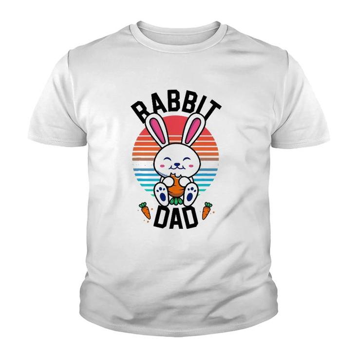 Rabbit Dad Bunny  For Boys Men Rabbit Lover Gifts Pet Youth T-shirt