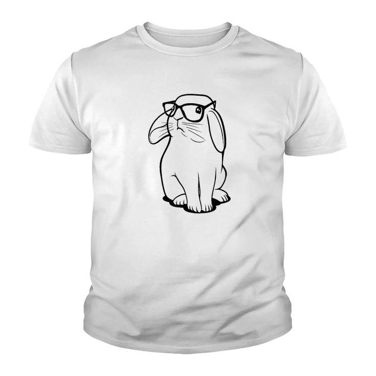 Rabbit Hipster Youth T-shirt