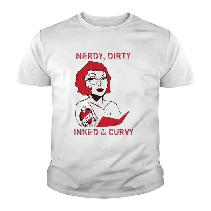 Reader Dirty Inked Curvaceous Tattoo Lady Youth T-shirt