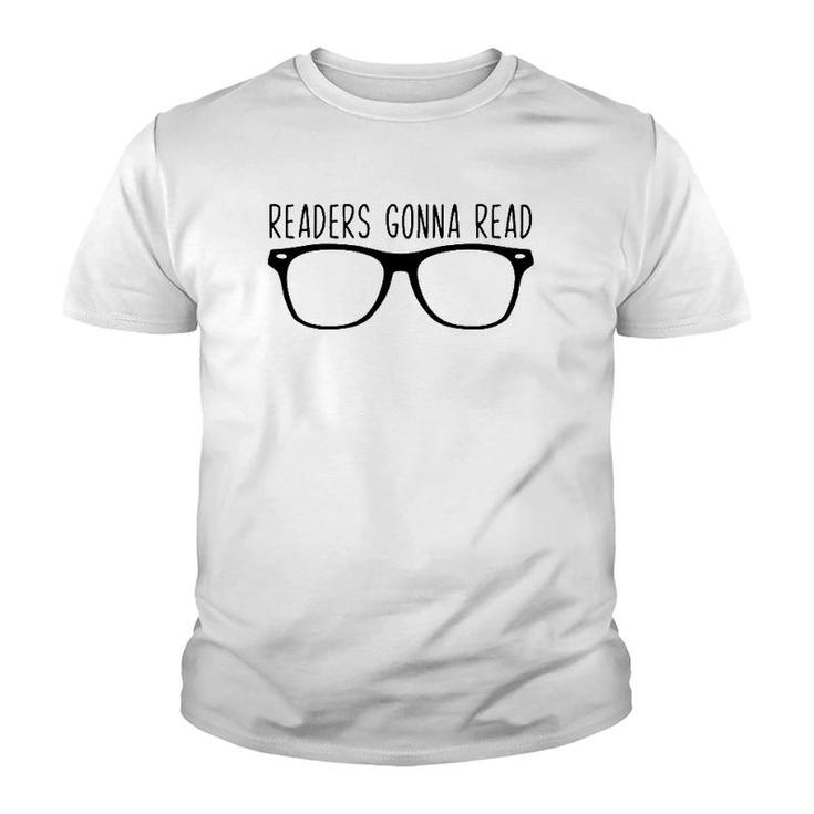 Readers Gonna Read Glasses Reading Tee Youth T-shirt