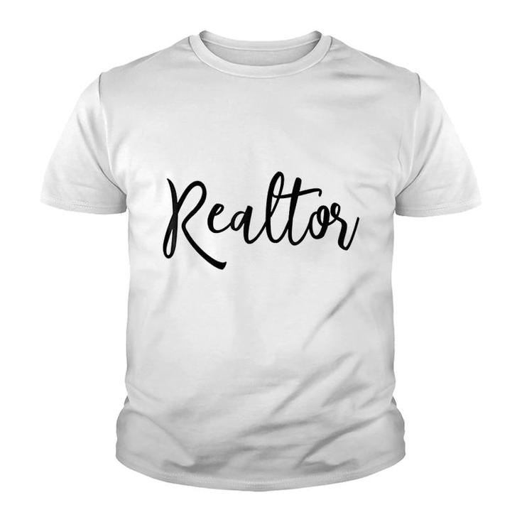 Real Estate Agent Gift Realtor Broker Youth T-shirt