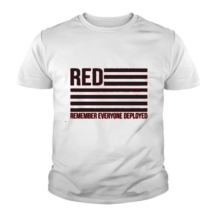 Red Remember Everyone Deployed Youth T-shirt