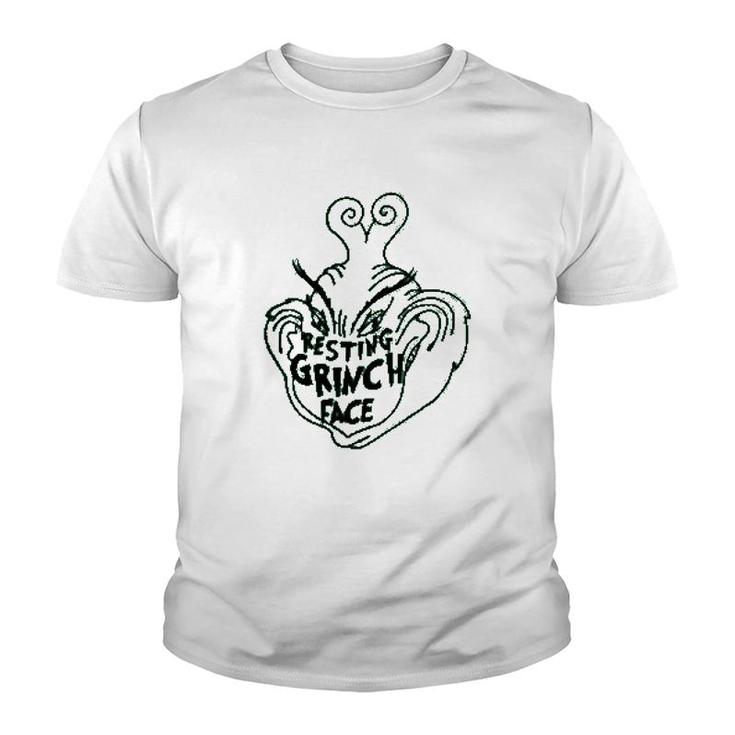 Resting Grinch Face Youth T-shirt