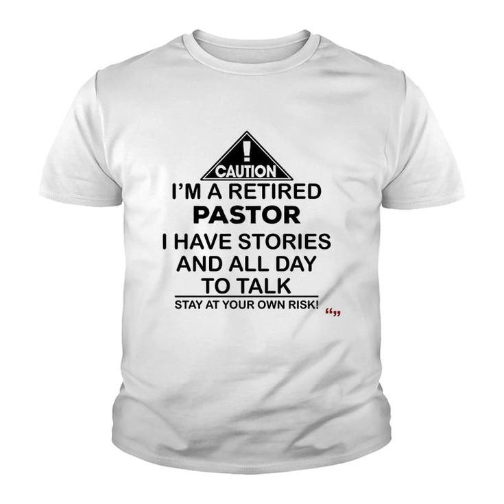 Retirement Gift For Retired Pastor Youth T-shirt