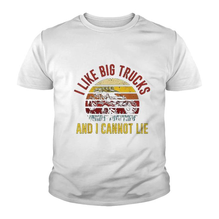 Retro I Like Big Trucks And I Cannot Lie Youth T-shirt