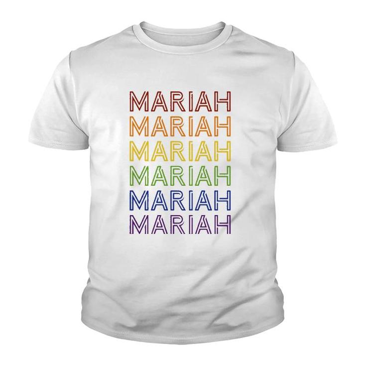 Retro Style Mariah Rainbow  Youth T-shirt
