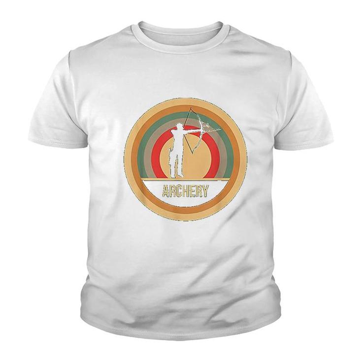 Retro Vintage Archery Gift For Archers  Bowmen Youth T-shirt