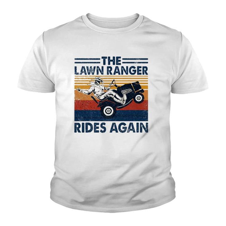 Retro Vintage The Lawn Ranger Rides Again Youth T-shirt