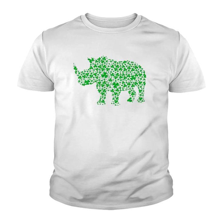 Rhino Lover Leprechaun Rhino St Patrick's Day Youth T-shirt