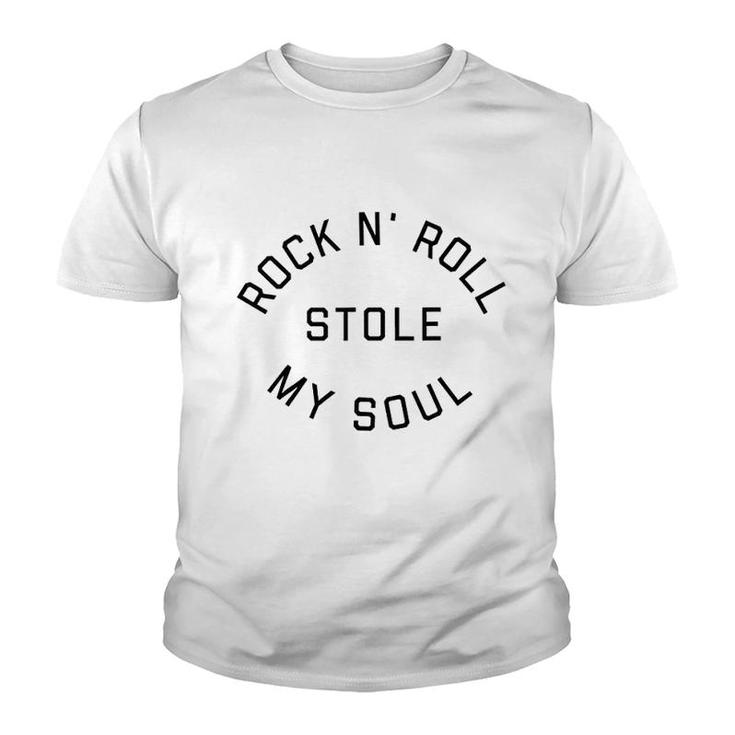 Rock N Roll Stole My Soul Youth T-shirt