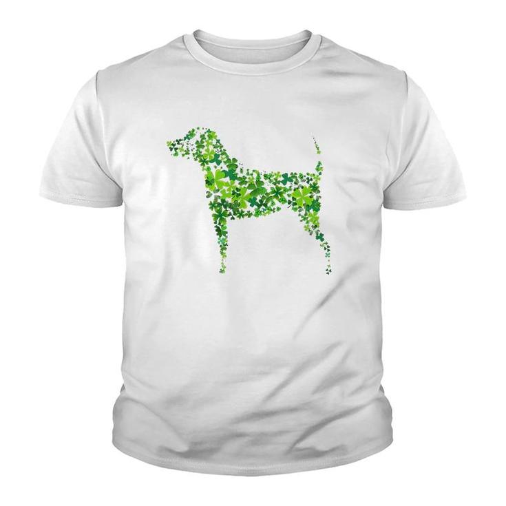 Saint Patrick's Day Shamrock Dog Design Youth T-shirt