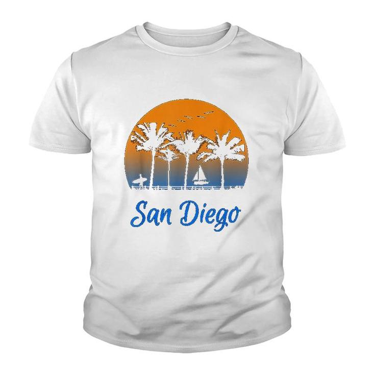 San Diego California Travel Surfing Gift Youth T-shirt